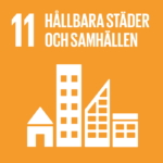 11 – Hållbara städer och samhällen.