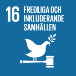 16 – Fredliga och inkluderande samhällen.